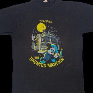 Vintage Dsneyland The Haunted Mansion shirt retro tee J89 mickey